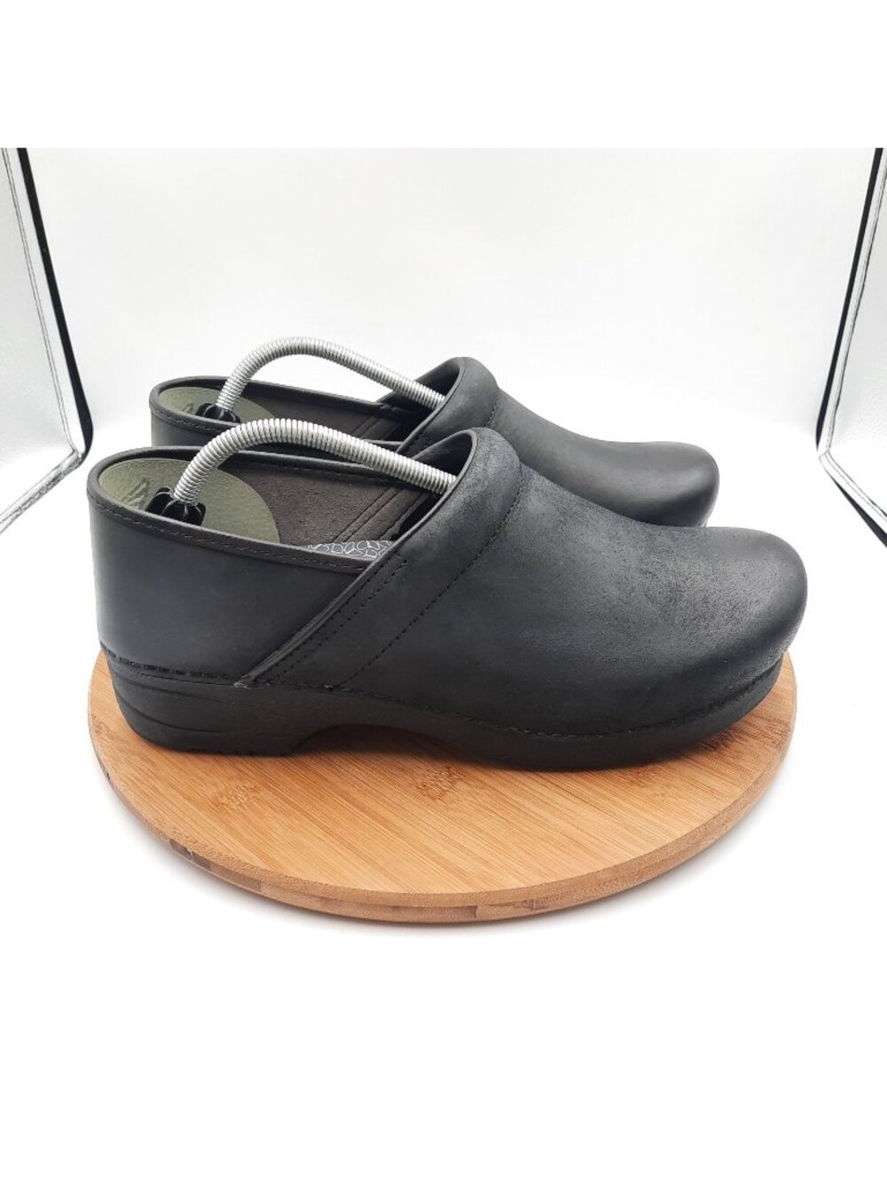 Dansko XP 2.0 Mens 45 US 12 Clogs Black Burnished Nubuck Slip Resistant Work
